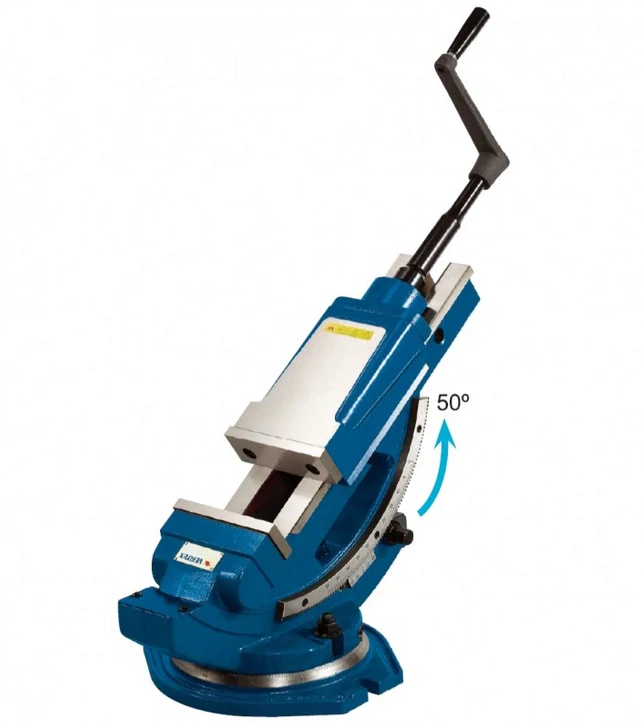 Naklápěcí hydraulický svěrák, šíře 110 (VHT-4) s otočnou deskou