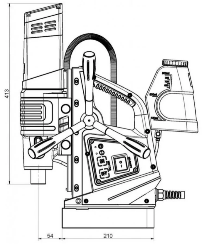 Magnetická vrtačka N.KO Machines MAG-60RL - závitořez